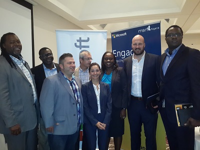 Microsoft team during a recent event in Lagos